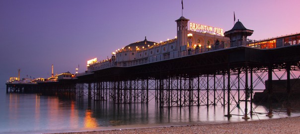 By hozinja (Brighton Pier at dusk, UKUploaded by BaldBoris)